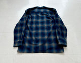 90s Pendleton Shadow Plaid Board Shirt M Blue&Turquoise