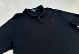 90s Polo Ralph Lauren 100%Cotton Polo Shirt L Black