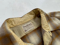 60s Pendleton Shadow Plaid Western Shirt XL