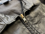 90s Polo Ralph Lauren Leather Swing Top Jacket XL Black