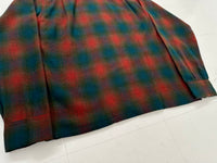 60s DutchMaid Shadow Plaid Loop Wool Shirt L Multi