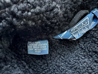 80s Polo Ralph Lauren Mouton Coat M Black