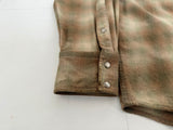 90s Pendleton Shadow Plaid Western Shirt XL Brown