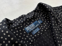 90s Polo Ralph Lauren CLAYTON Square Shirt L Black