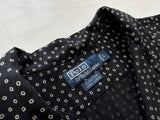 90s Polo Ralph Lauren CLAYTON Square Shirt L Black