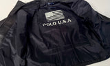 90s Polo Ralph Lauren Leather Double Breasted Riders Jacket XL Black