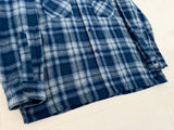 90s PENDLETON Shadow Plaid Board shirt L DeepBlue