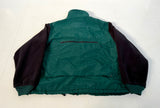 90s Eddie Bauer Nylon&Fleece Fishing Jacket L Green