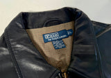 90s Polo Ralph Lauren Leather SwingTop jacket L Black