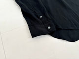 90s Polo Ralph Lauren 100%Linen Pullover L/S Shirt XXL Black