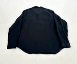 90s Polo Ralph Lauren 100%Linen Pullover L/S Shirt XXL Black