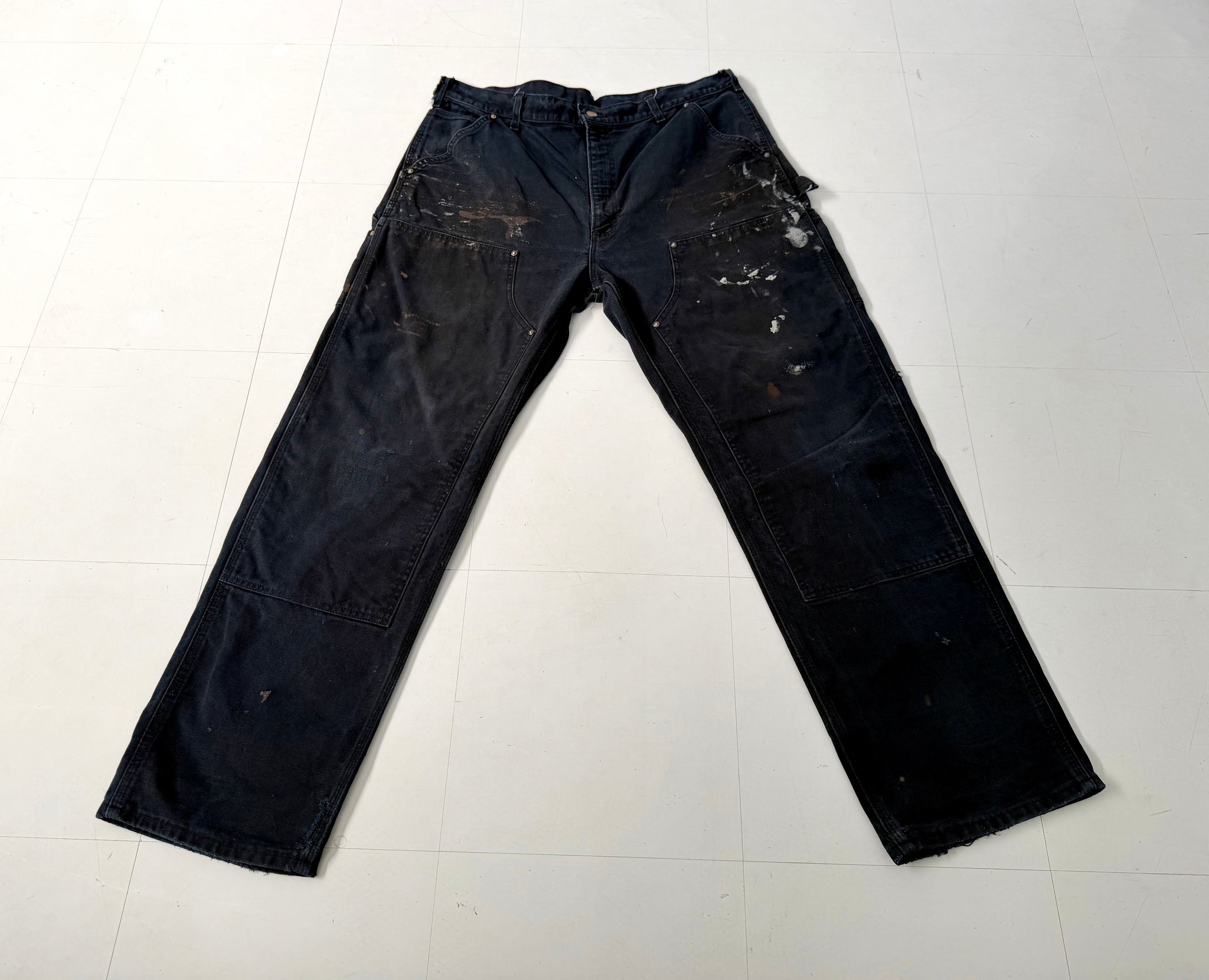 Carhartt DoubleKnee Pants 38x32 Black – NO BURCANCY