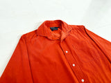 90s Polo Ralph Lauren Western Luxury Corduroy L/S Shirt M HermesOrange