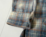 90s Pendleton Front Zip ShadowPlaid Jacket XL Ivory&Gray