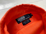 90s Polo Ralph Lauren LOWELL SPORT Linen L/S Shirt M Orange