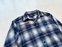 90s Polo Ralph Lauren Shadow Plaid Flannel L/S Shirt S Blue&White