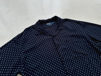 90s Polo Ralph Lauren CLAYTON Polka Dot Rayon Loop Shirt L