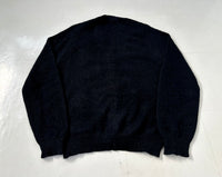 60s Diamond Mohair Cardigan M Black