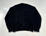 60s Diamond Mohair Cardigan M Black