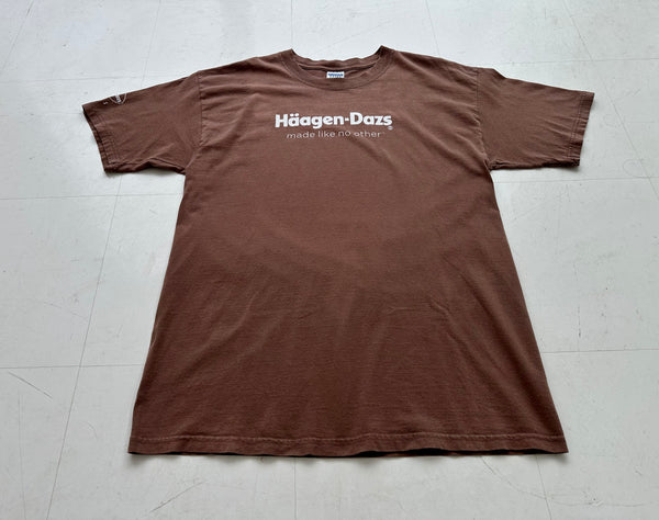 Used Haagen Dazs Chocolate T-shirt L Brown