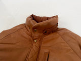 90s Polo Ralph Lauren Leather Puffer Jacket L