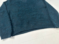 60s Brian Mac Nail Mohair Sweater L Blue&Black