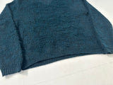 60s Brian Mac Nail Mohair Sweater L Blue&Black