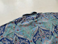 90s Polo Ralph Lauren Paisley Polo Shirt XL Turquoise