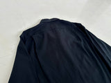 90s Polo Ralph Lauren Silk Cotton Linen L/S Shirt M Black