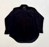 90s Polo Ralph Lauren LOWELL SPORT Velour L/S Shirt M Black