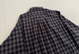 90s Polo Ralph Lauren BLAKE ShadowPlaid Shirt XXL Black&Gray