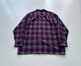 90s Pendleton Shadow Plaid Board Shirt XL Purple&Gray