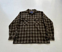 90s Pendleton Shadow Plaid Board Shirt L OD