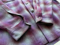 90s Pendleton Shadow Plaid Board Shirt XL Purple&Gray