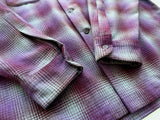 90s Pendleton Shadow Plaid Board Shirt XL Purple&Gray