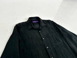 Ralph Lauren Purple Label 100%Linen L/S Shirt M Black