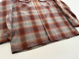90s Pendleton Shadow Plaid Board Shirt L Brick