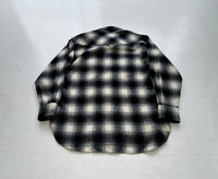 90s Pendleton Shadow Plaid Western Shirt L Black&White