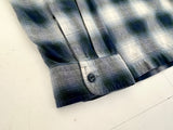 RRL ShadowPlaid L/S Shirt XXL Blue&White