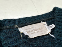 60s Brian Mac Nail Mohair Sweater L Blue&Black