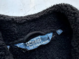 80s Polo Ralph Lauren Mouton Coat M Black