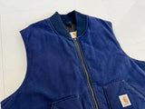 90s Carhartt Duck Vest XL Blue VQ182