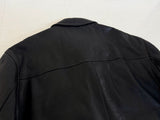 90s TimberLand WeatherGear Leather CarCoat XL Black