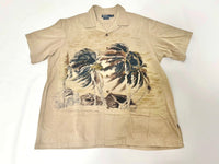 90s Polo Ralph Lauren VINTAGE CAMP Palm Tree Loop Shirt XL