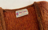 50s FRUIT LOOM Mohair Cardigan M DeepBrown