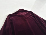 90s Polo Ralph Lauren ARMOND Velour L/S Shirt M Burgundy