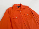RLX Polo Sport Cotton L/S Shirt L Orange