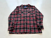 90s Pendleton Shadow Plaid Board Shirt XL Gray&Red