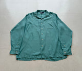 90s Polo Ralph Lauren CALDWELL Linen Loop Shirt L TiffanyBlue