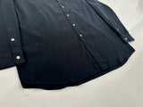 90s Polo Ralph Lauren MARLOWE Silk Cotton L/S Shirt XL Black